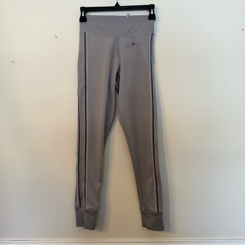 Adidas Stella McCartney Climalite Joggers - Gray with stripes - Small‎